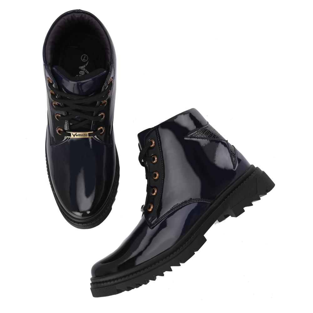 Vellinto SOVEREIGN Royal Party Wear ll Casual ll Latest Patent Leather Boots for Men