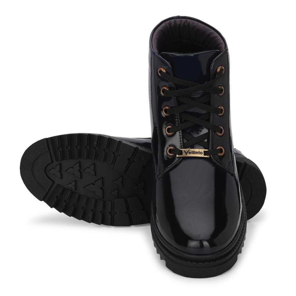Vellinto SOVEREIGN Royal Party Wear ll Casual ll Latest Patent Leather Boots for Men