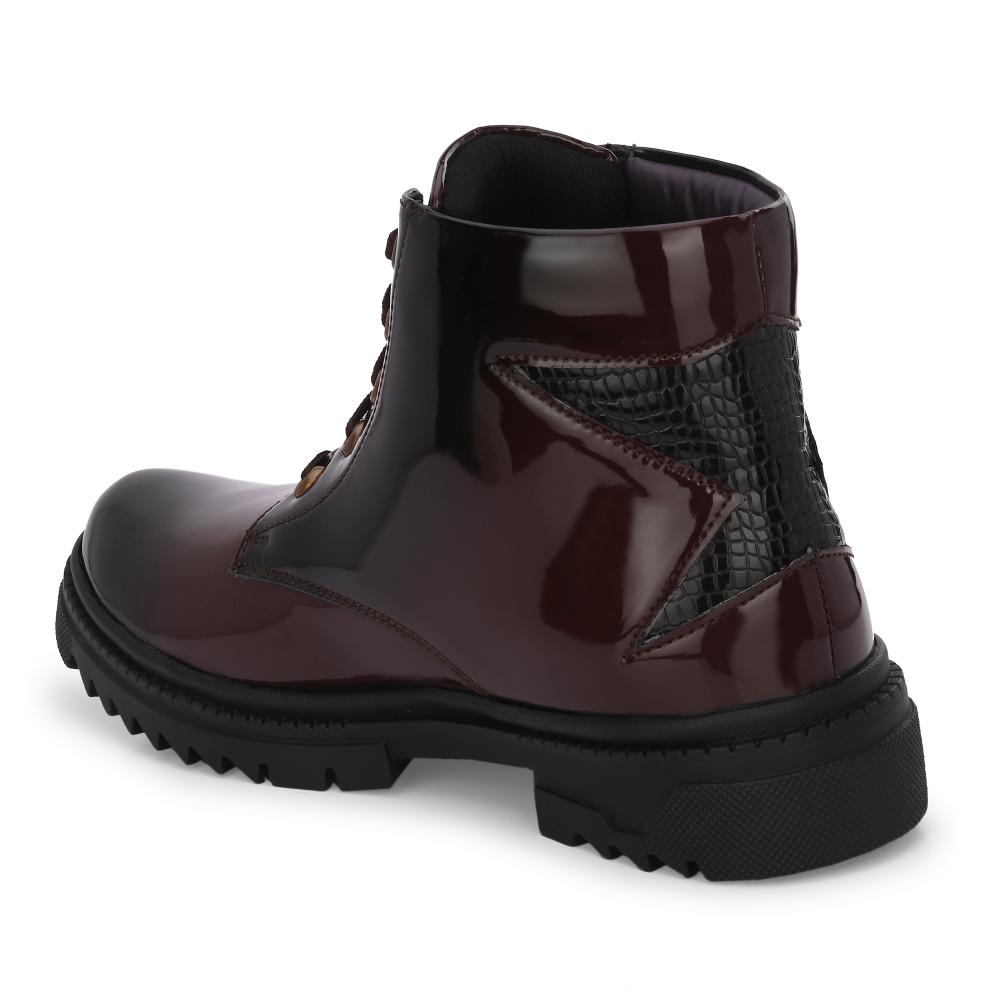 Vellinto SOVEREIGN Royal Party Wear ll Casual ll Latest Patent Leather Boots for Men