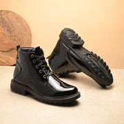 Vellinto VIROLA Royal Party Wear ll Casual ll Latest Patent Leather Boots for Men