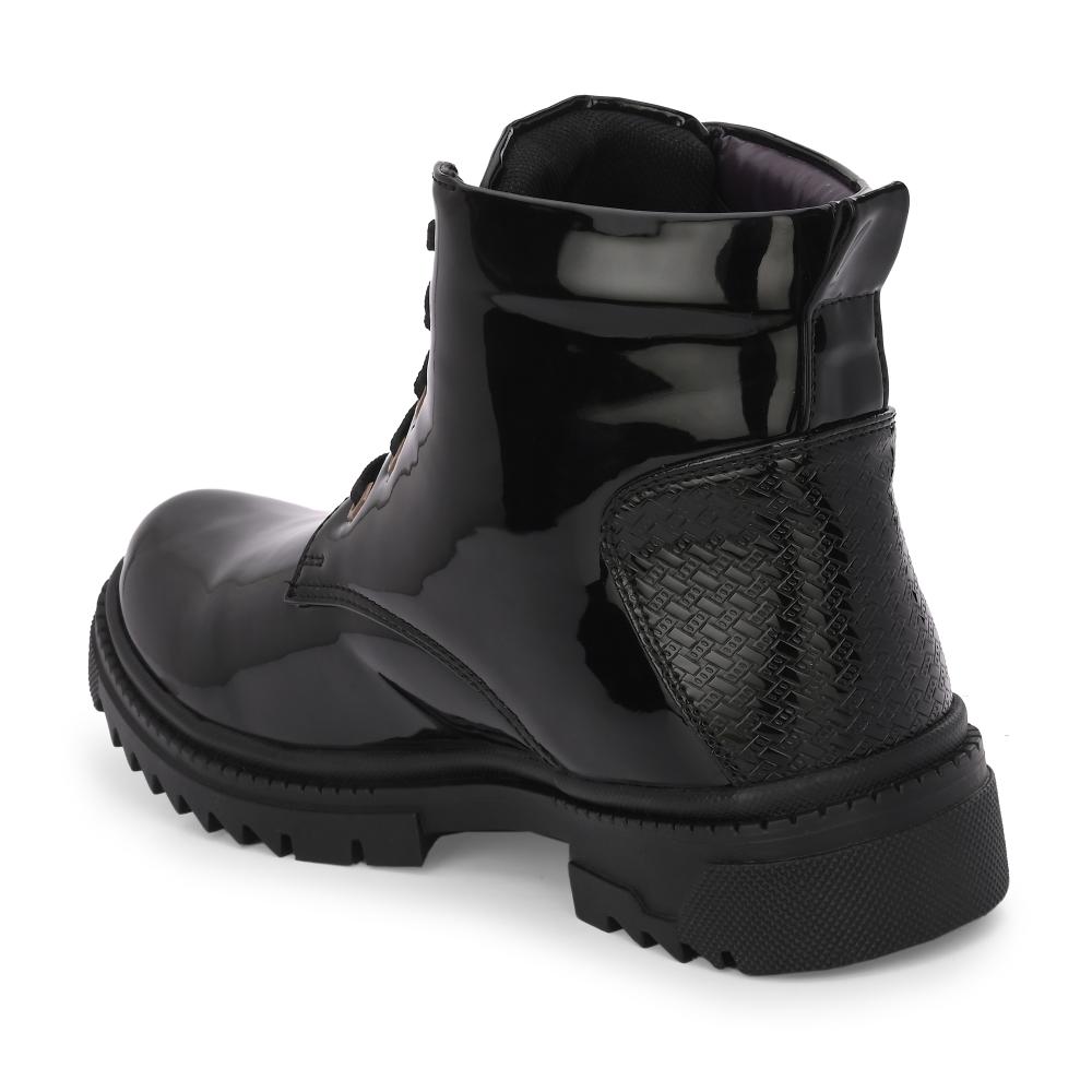 Vellinto VIROLA Royal Party Wear ll Casual ll Latest Patent Leather Boots for Men