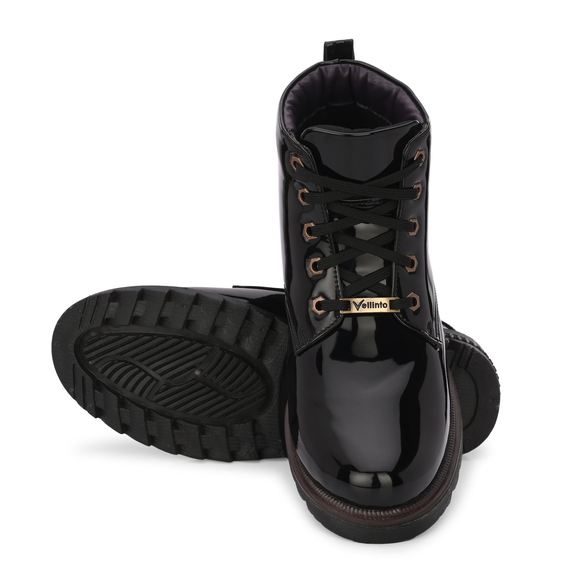 Vellinto VIROLA Royal Party Wear ll Casual ll Latest Patent Leather Boots for Men