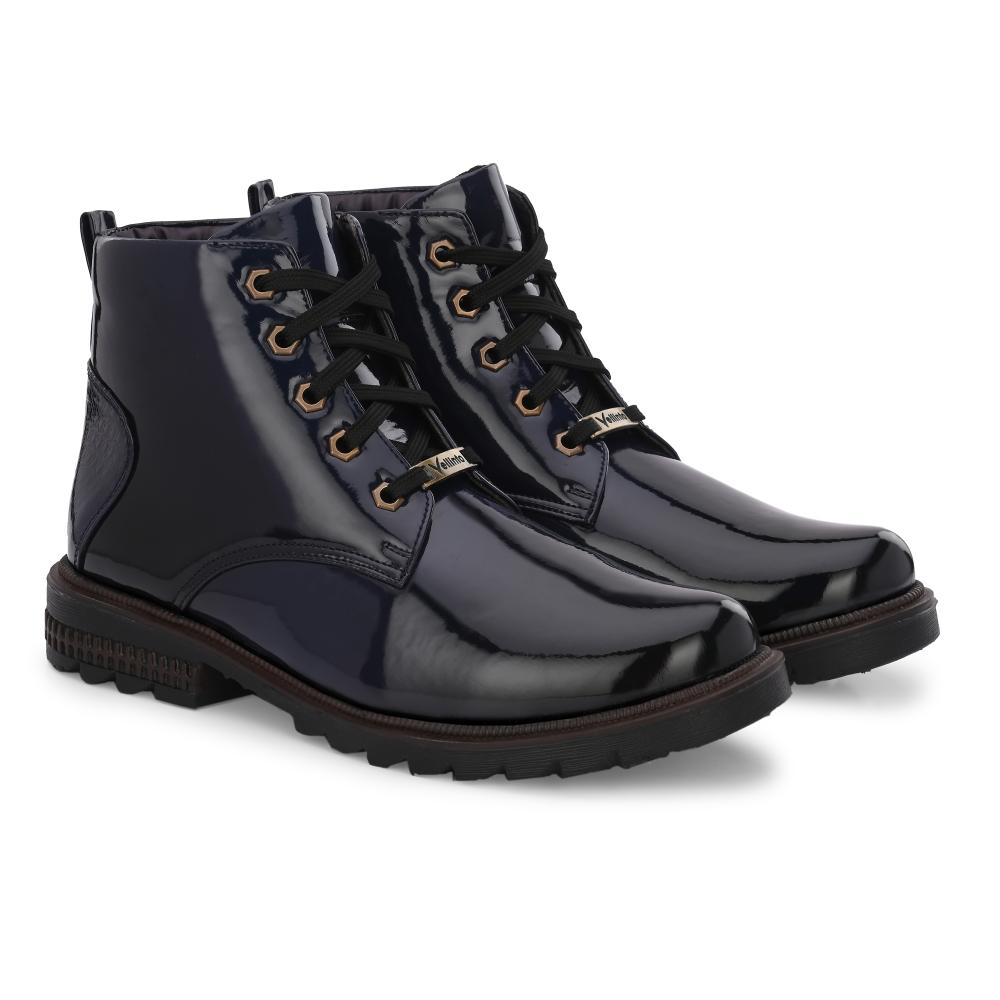Vellinto VIROLA Royal Party Wear ll Casual ll Latest Patent Leather Boots for Men
