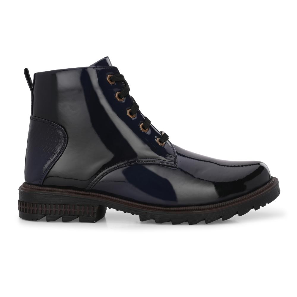 Vellinto VIROLA Royal Party Wear ll Casual ll Latest Patent Leather Boots for Men
