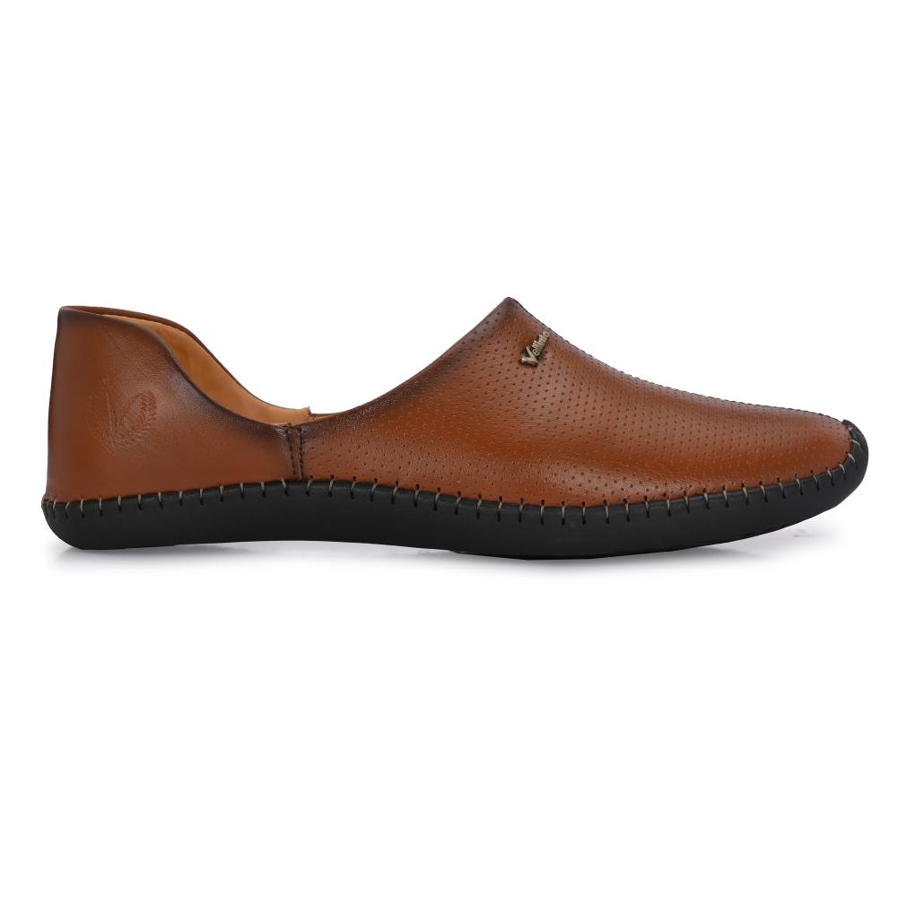 Vellinto MEWAR Cool Rajasthani Jutis for Men Mojaris for Men Nagra for Men Beige