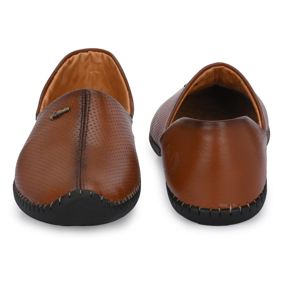Vellinto MEWAR Cool Rajasthani Jutis for Men Mojaris for Men Nagra for Men Beige