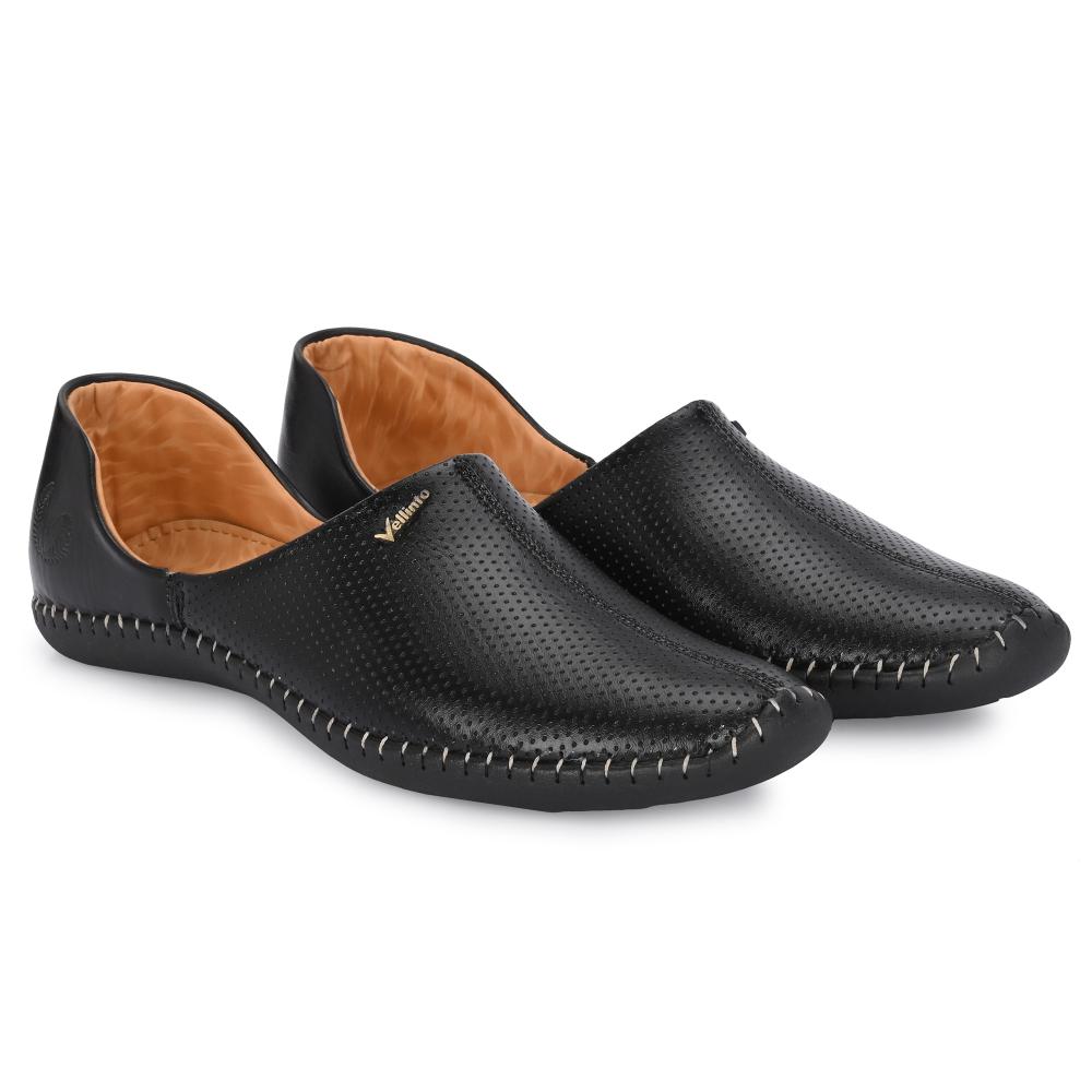 Vellinto MEWAR Cool Rajasthani Jutis for Men Mojaris for Men Nagra for Men Beige