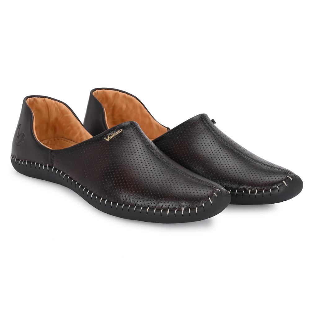 Vellinto MEWAR Cool Rajasthani Jutis for Men Mojaris for Men Nagra for Men Beige