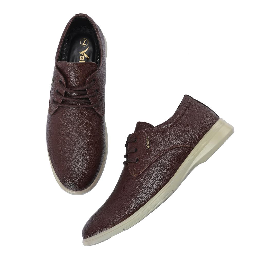 Vellinto OLIVER Casual Derby For Men ll Synthetic Leather Casual Lace-up For Men
