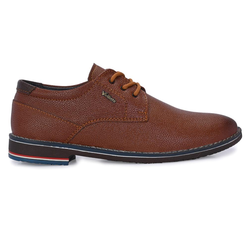 Vellinto PAUL Casual Derby For Men ll Synthetic Leather Casual Lace-up For Men