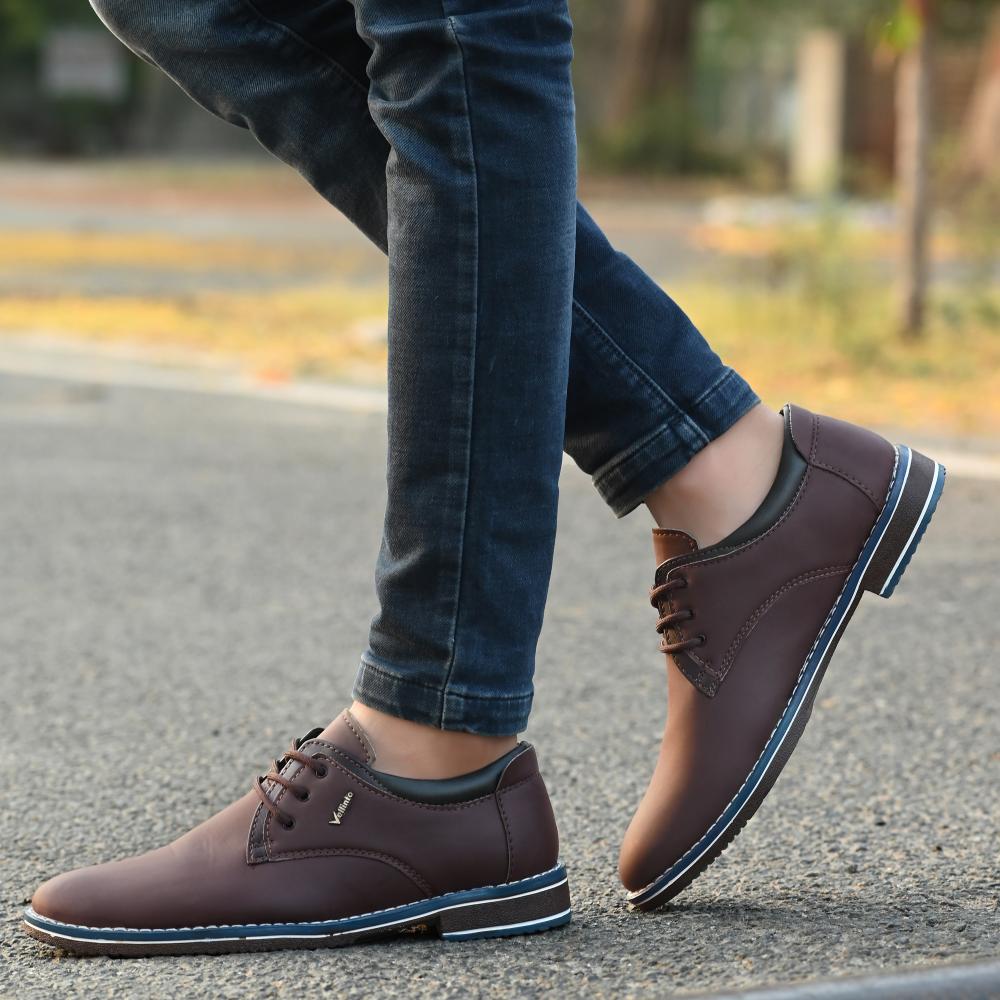 Vellinto RICKEY Casual Derby For Men ll Synthetic Leather Casual Lace-up For Men