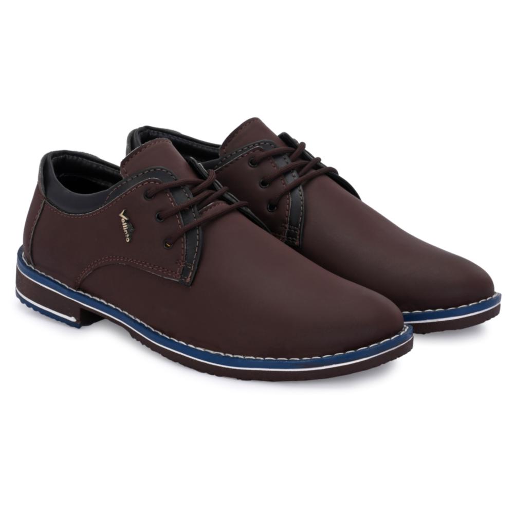 Vellinto RICKEY Casual Derby For Men ll Synthetic Leather Casual Lace-up For Men