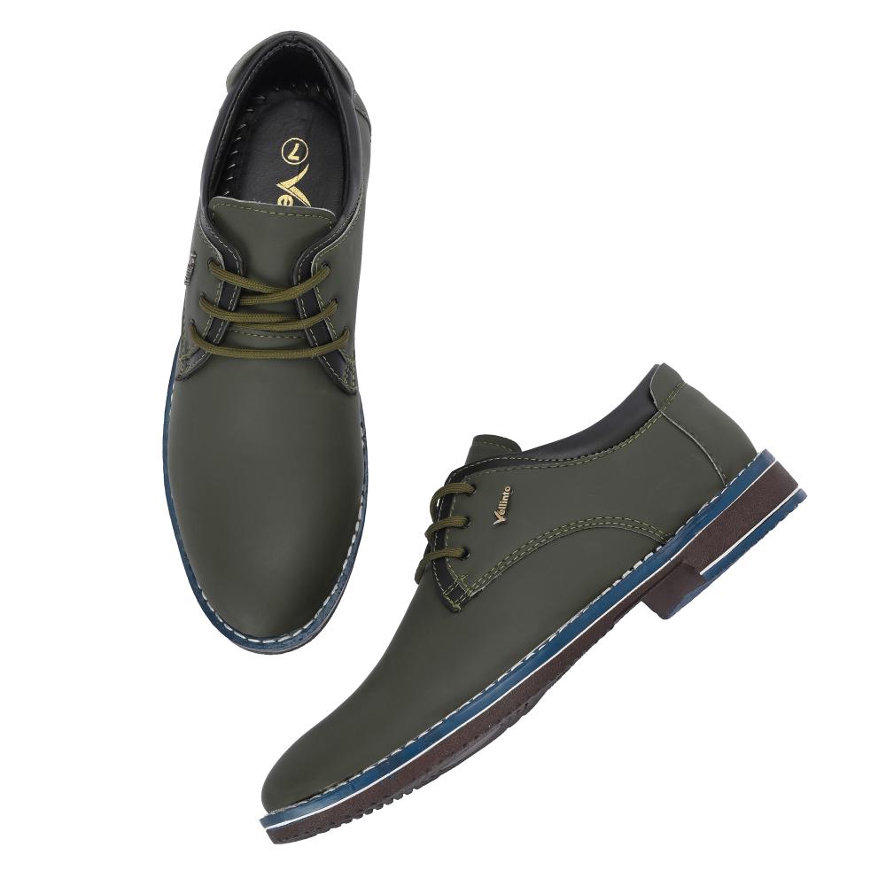 Vellinto RICKEY Casual Derby For Men ll Synthetic Leather Casual Lace-up For Men
