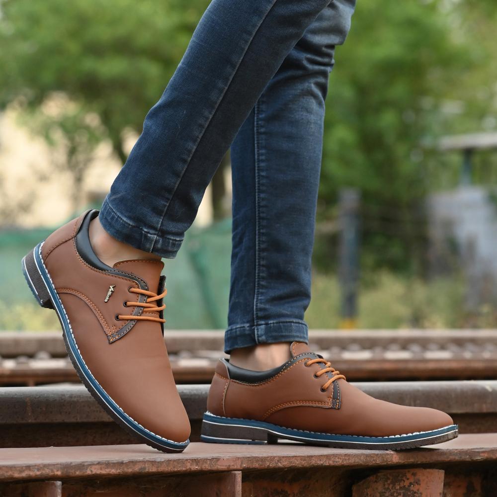 Vellinto RICKEY Casual Derby For Men ll Synthetic Leather Casual Lace-up For Men
