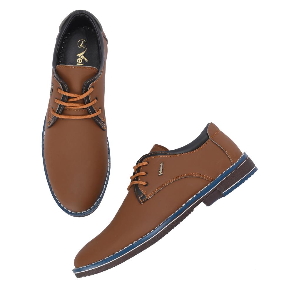 Vellinto RICKEY Casual Derby For Men ll Synthetic Leather Casual Lace-up For Men