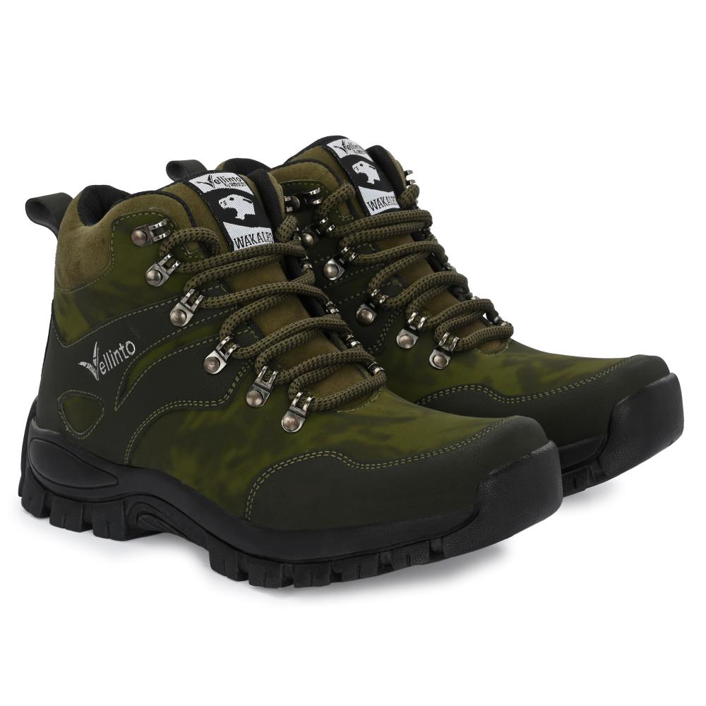 Vellinto GIZMO Outdoor Boots For Men ll Casual Miliatry Boots For Men