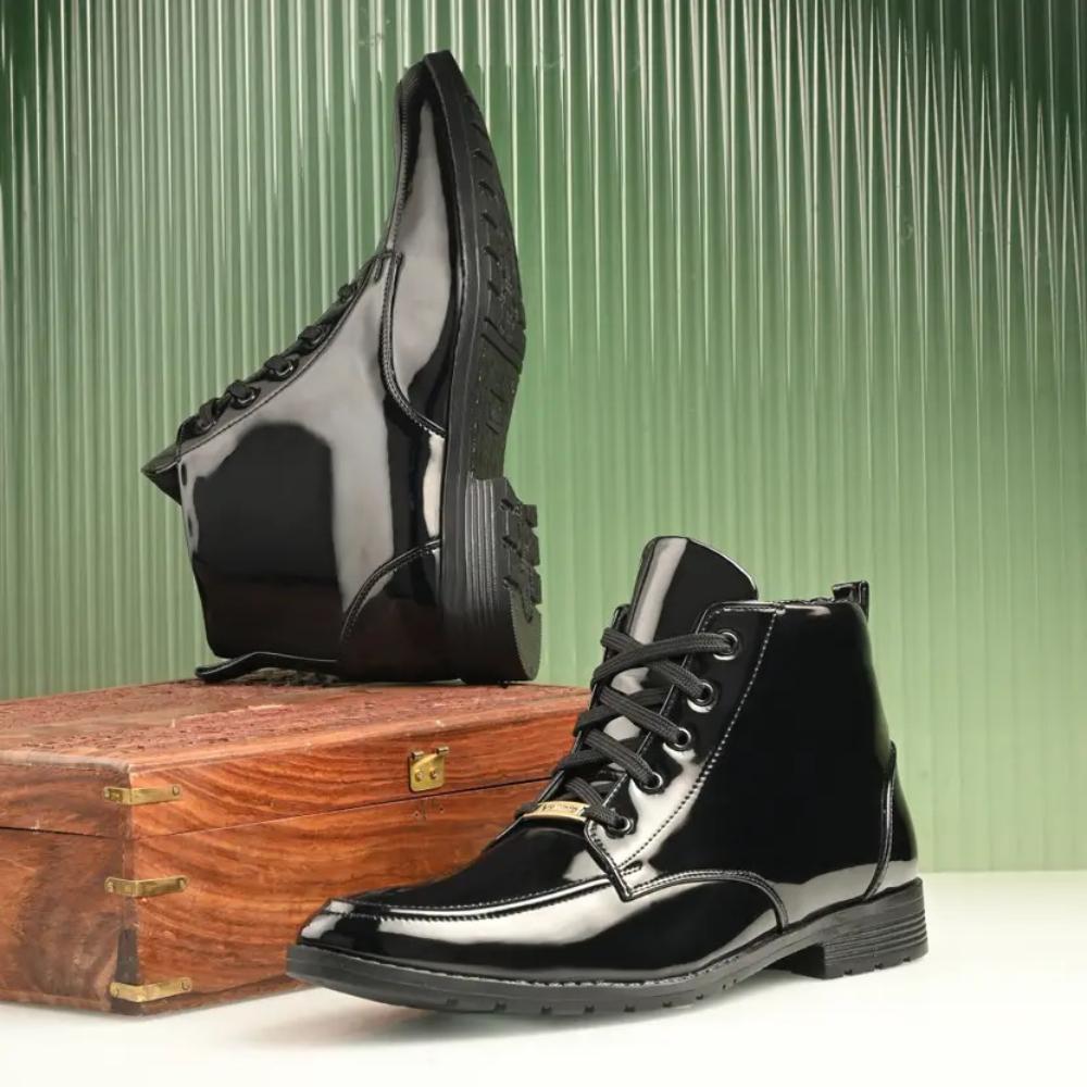 Vellinto Royal VINE Party Wear ll Casual ll Latest Patent Leather Boots for Men