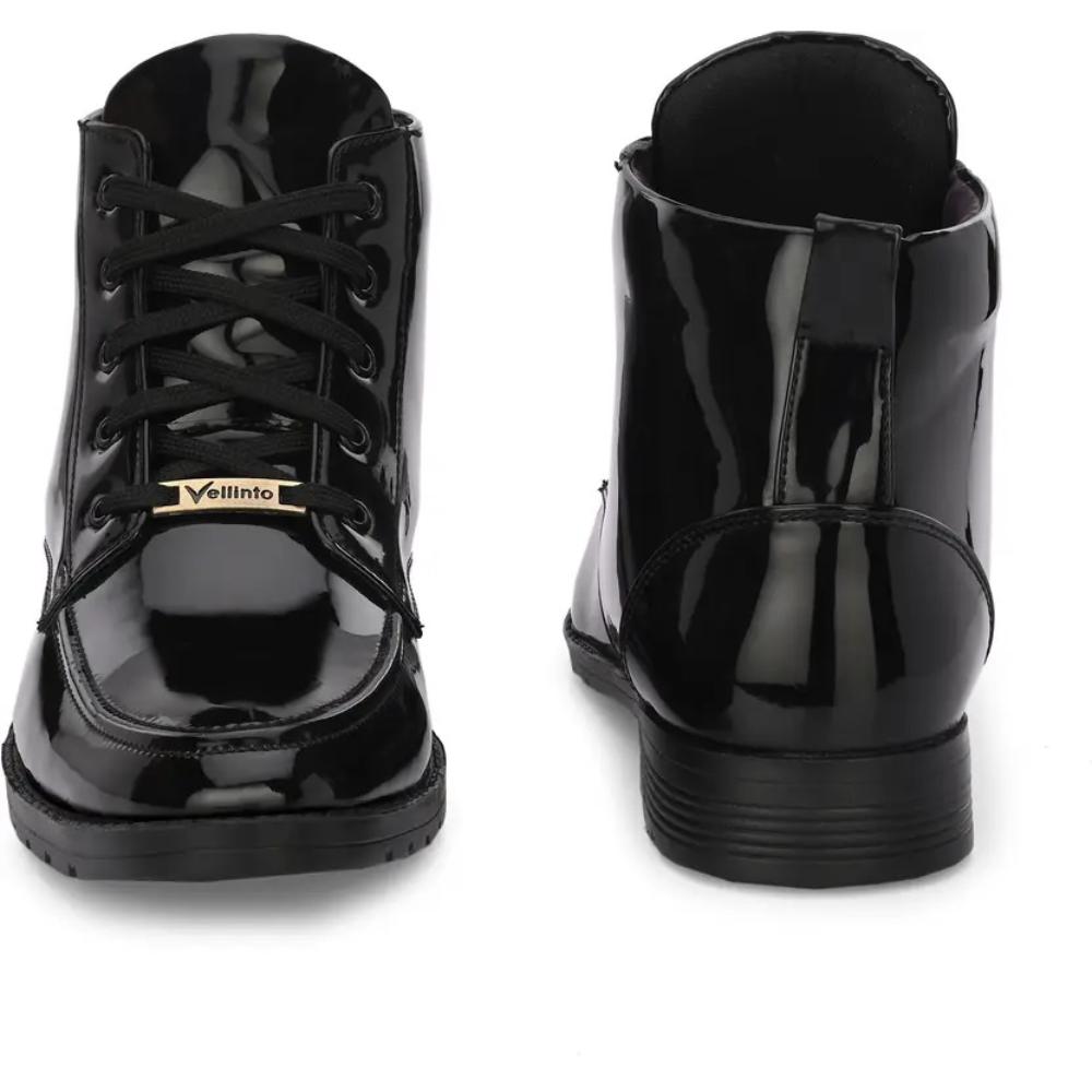 Vellinto Royal VINE Party Wear ll Casual ll Latest Patent Leather Boots for Men