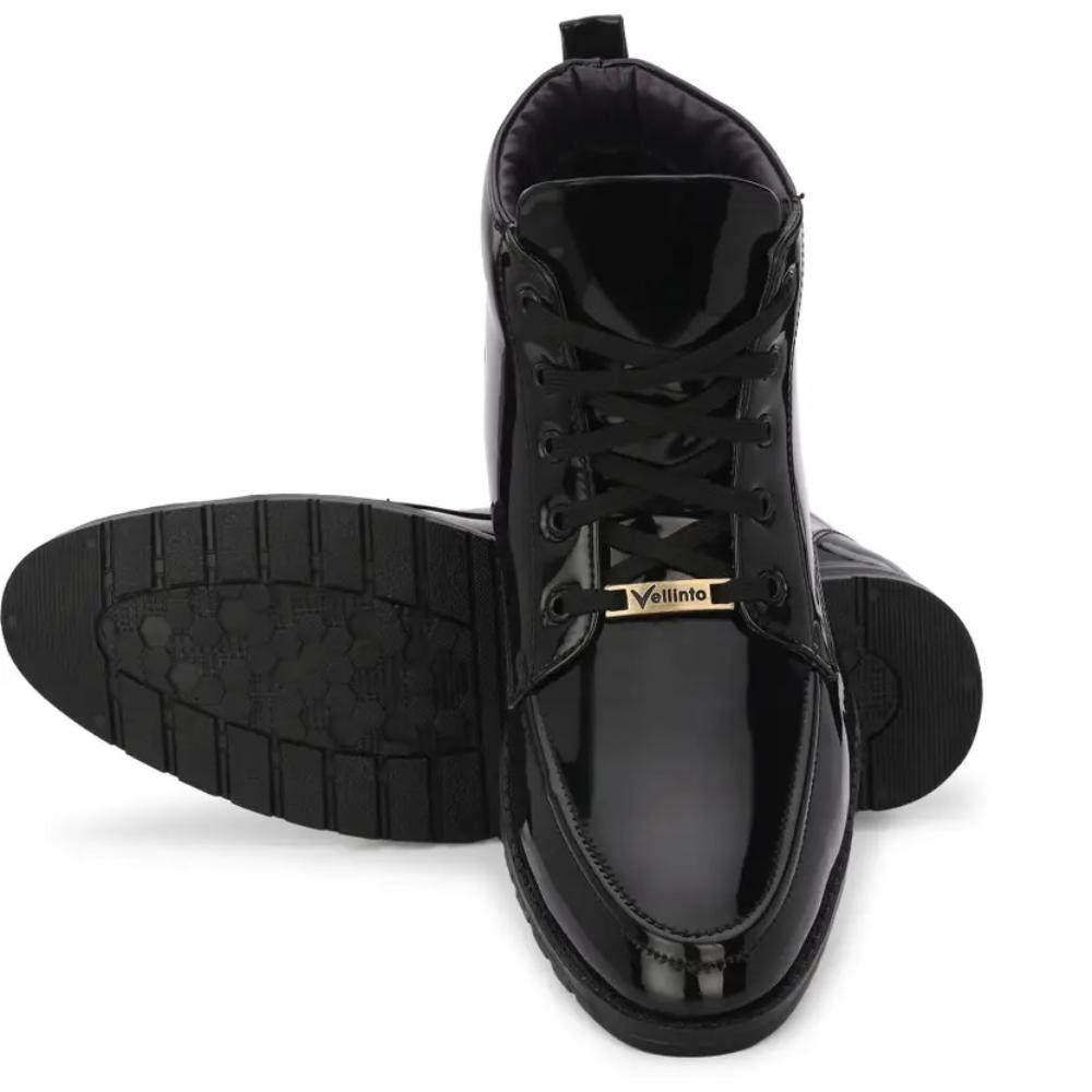 Vellinto Royal VINE Party Wear ll Casual ll Latest Patent Leather Boots for Men