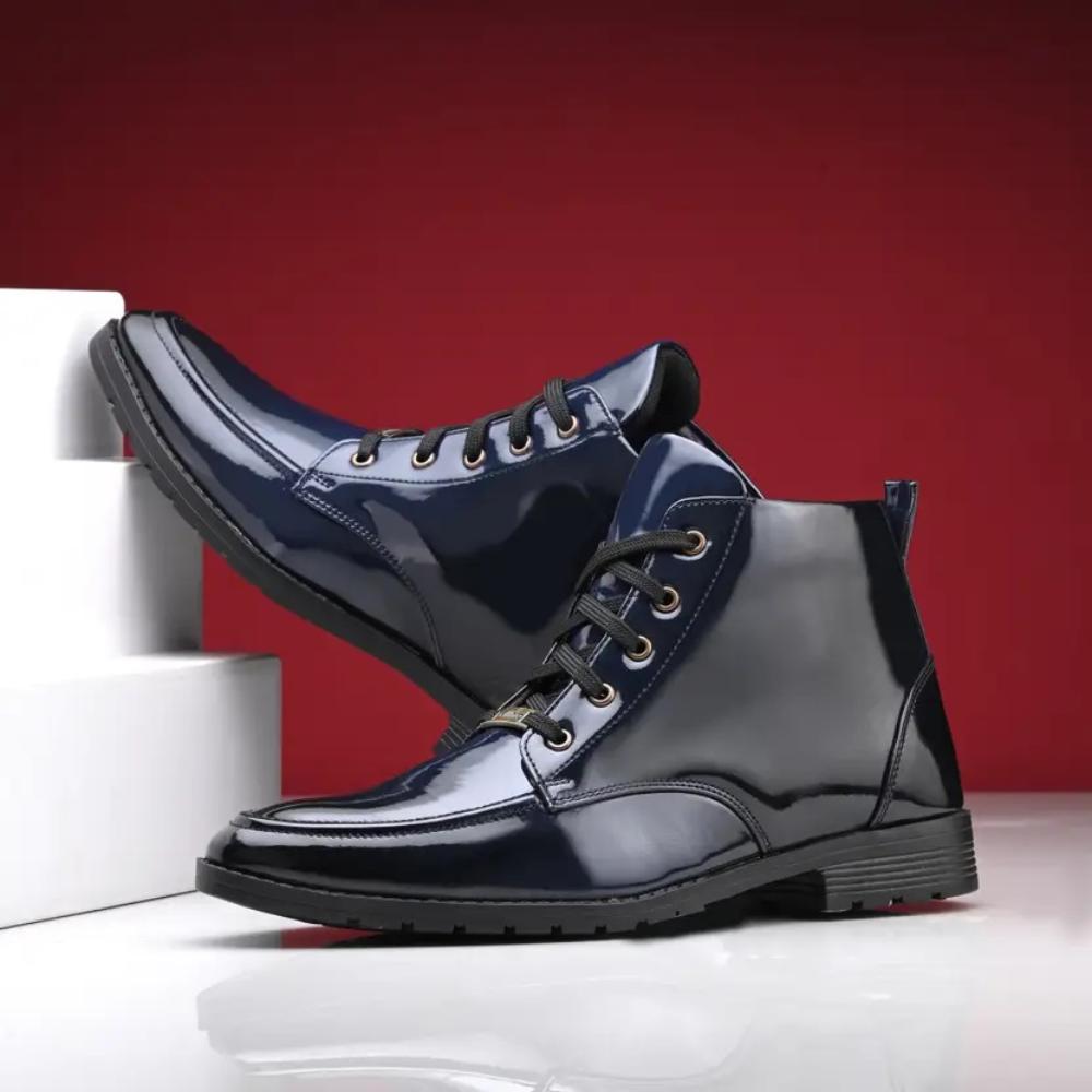 Vellinto Royal VINE Party Wear ll Casual ll Latest Patent Leather Boots for Men