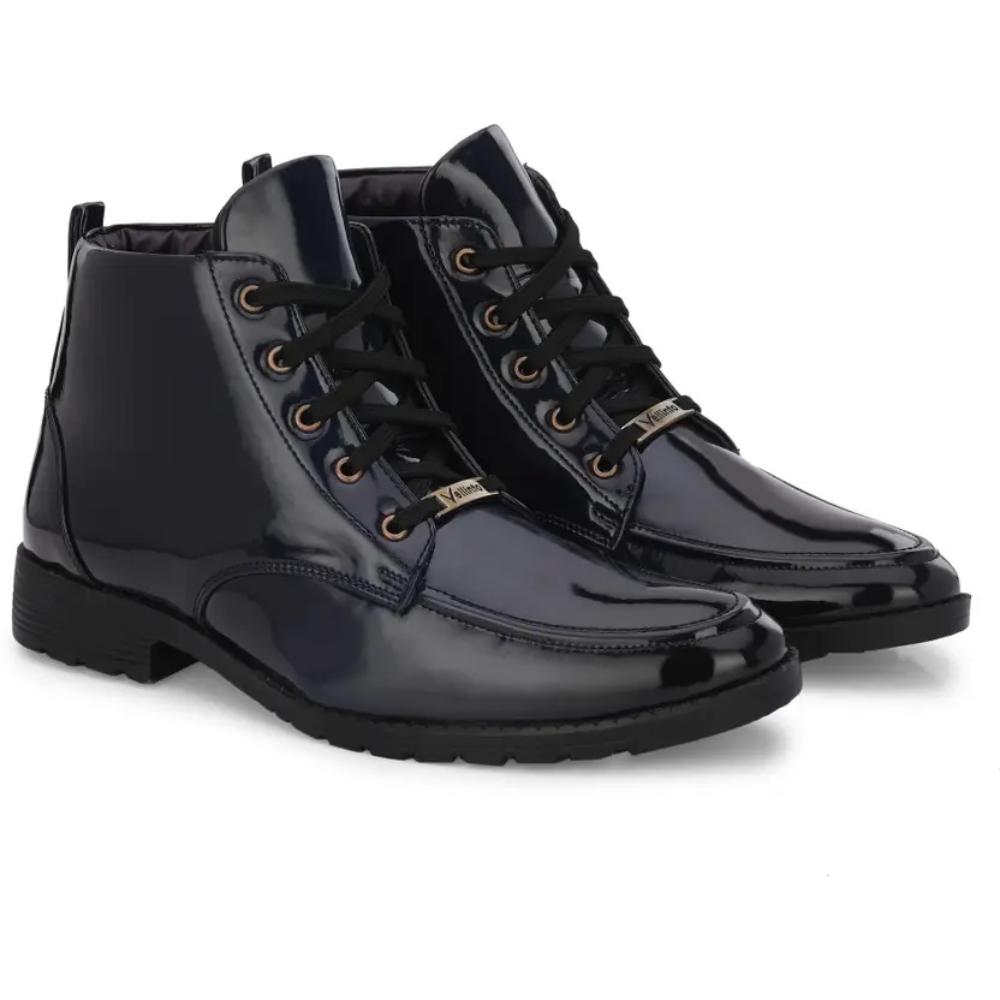 Vellinto Royal VINE Party Wear ll Casual ll Latest Patent Leather Boots for Men