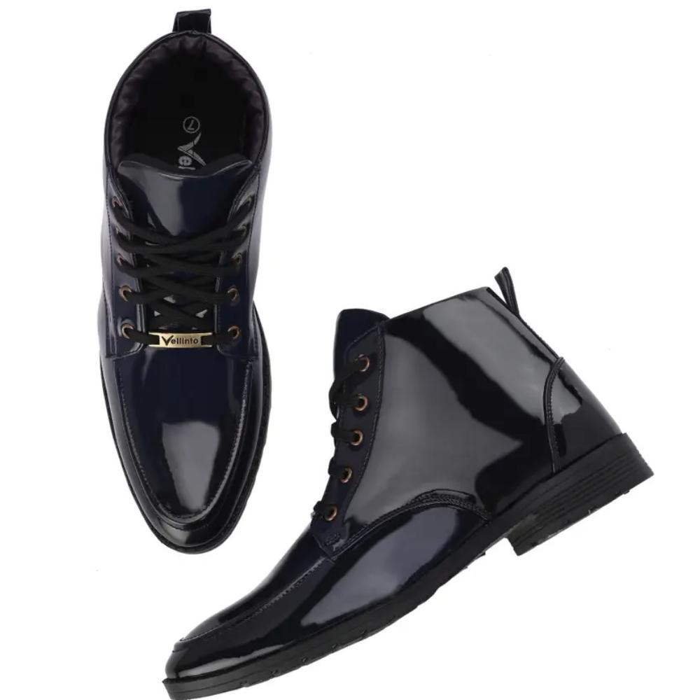 Vellinto Royal VINE Party Wear ll Casual ll Latest Patent Leather Boots for Men