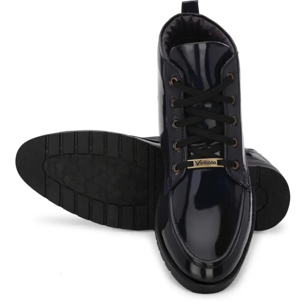 Vellinto Royal VINE Party Wear ll Casual ll Latest Patent Leather Boots for Men