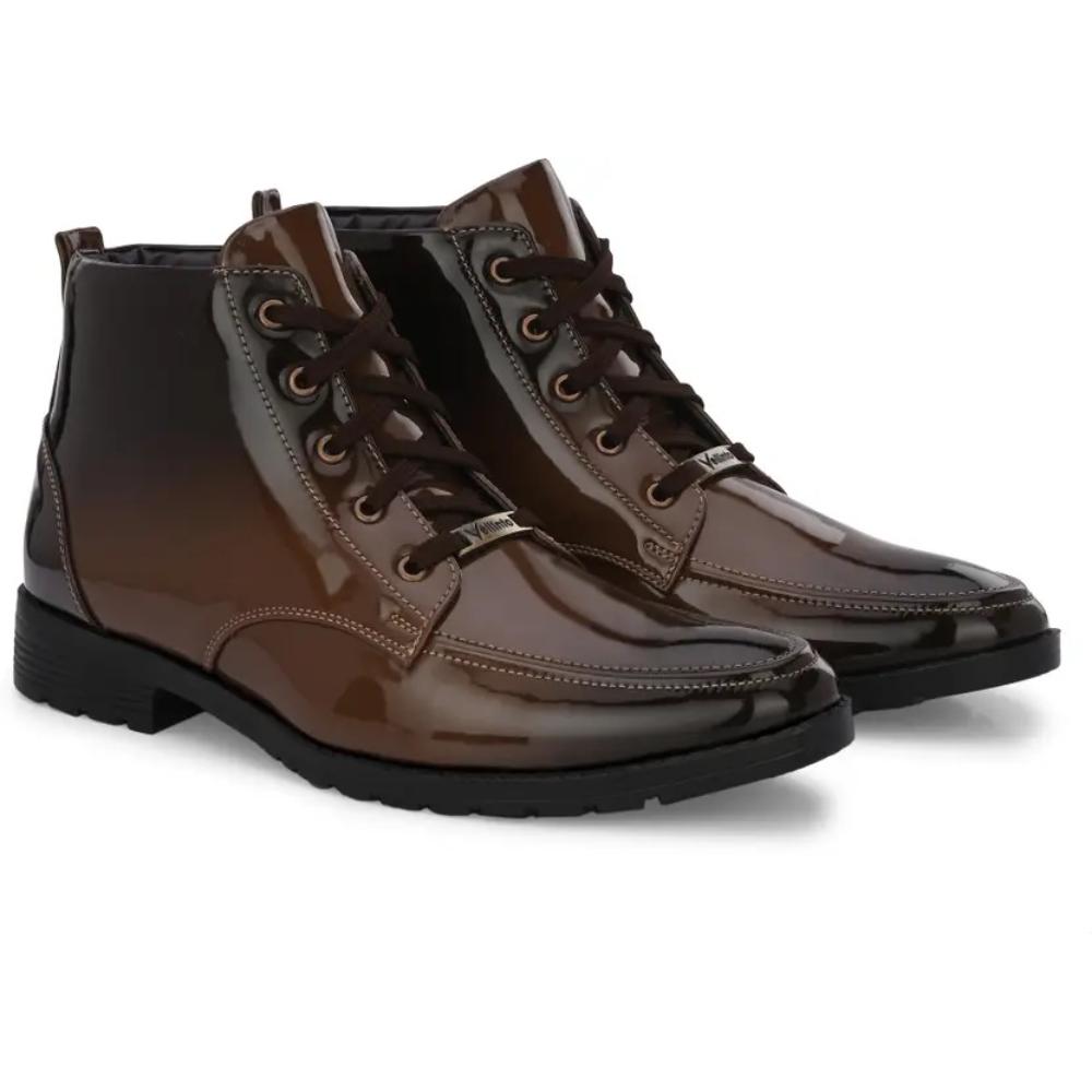 Vellinto Royal VINE Party Wear ll Casual ll Latest Patent Leather Boots for Men