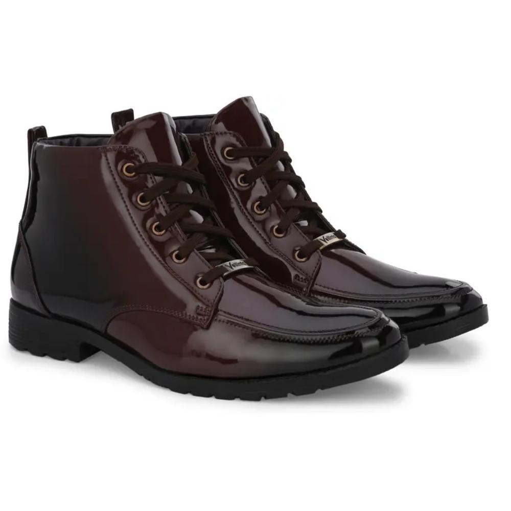 Vellinto Royal VINE Party Wear ll Casual ll Latest Patent Leather Boots for Men