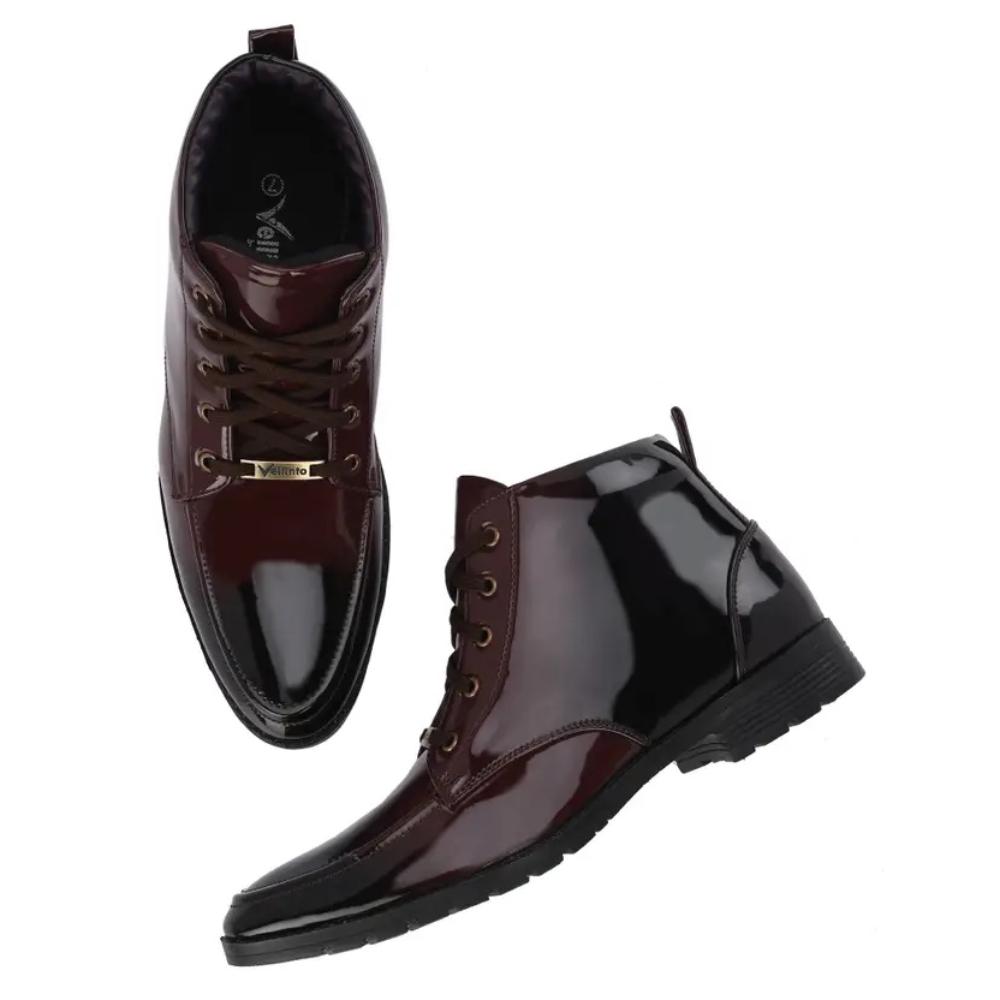 Vellinto Royal VINE Party Wear ll Casual ll Latest Patent Leather Boots for Men