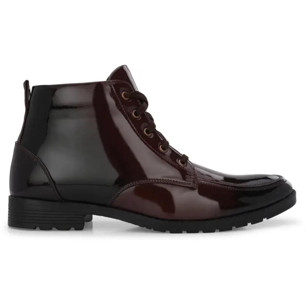 Vellinto Royal VINE Party Wear ll Casual ll Latest Patent Leather Boots for Men