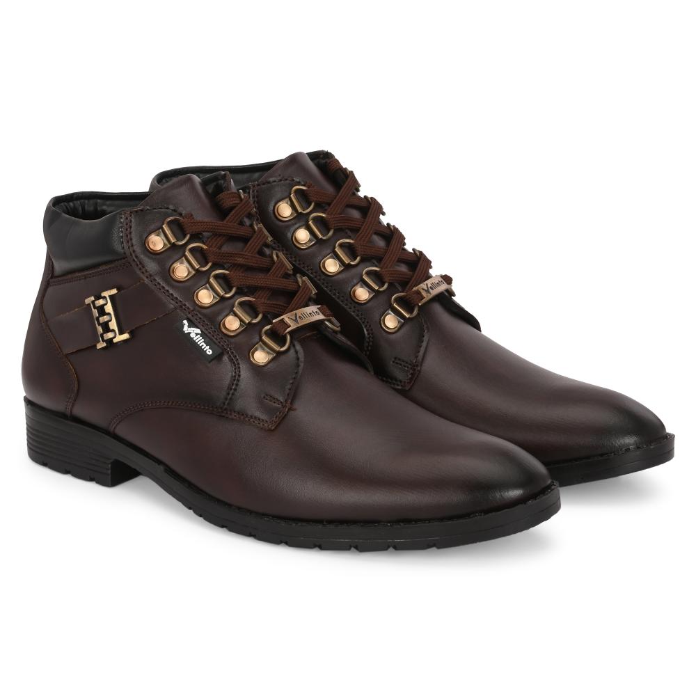Vellinto MILAN Casual Mid-Ankle Synthetic leather Boots For Men