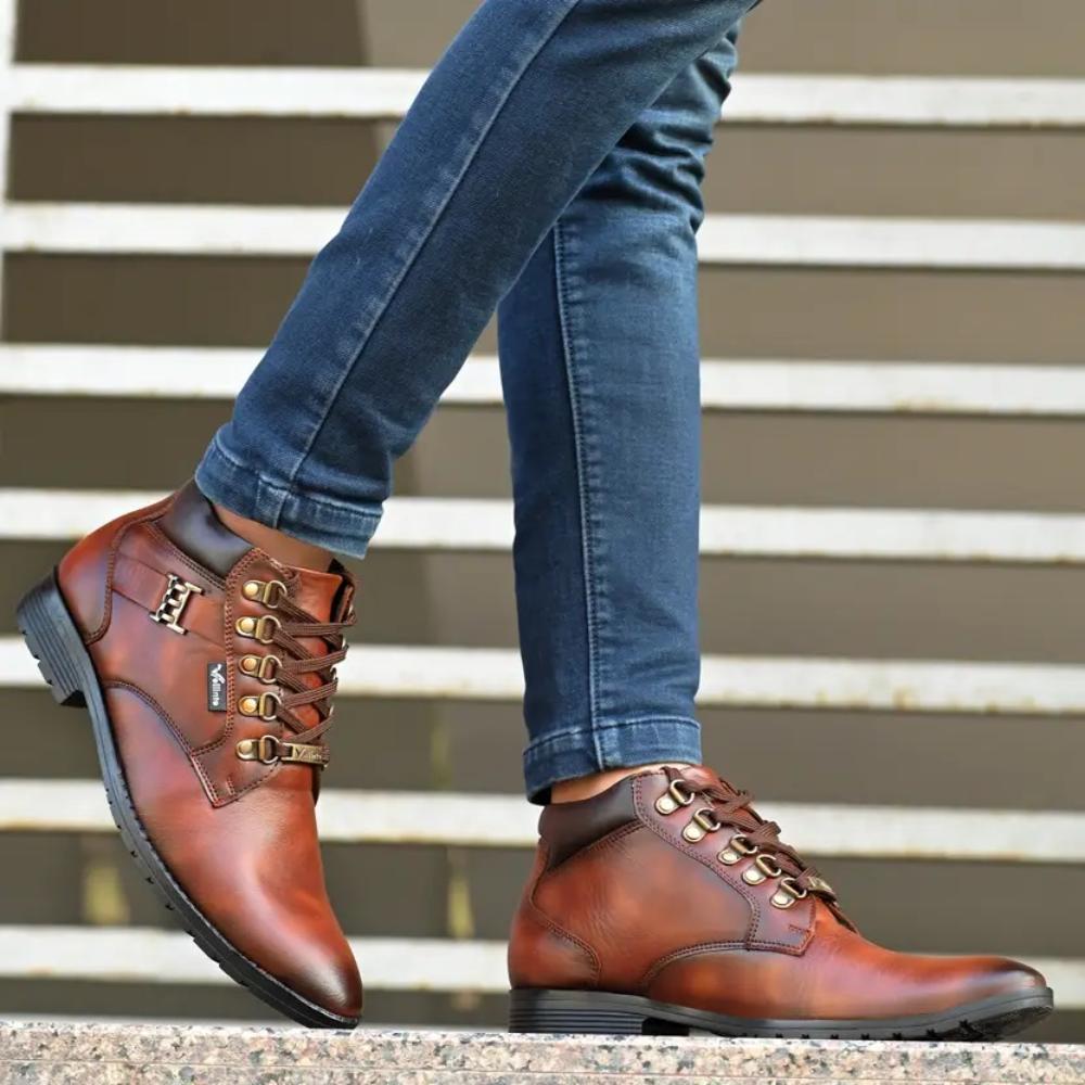 Vellinto MILAN Casual Mid-Ankle Synthetic leather Boots For Men