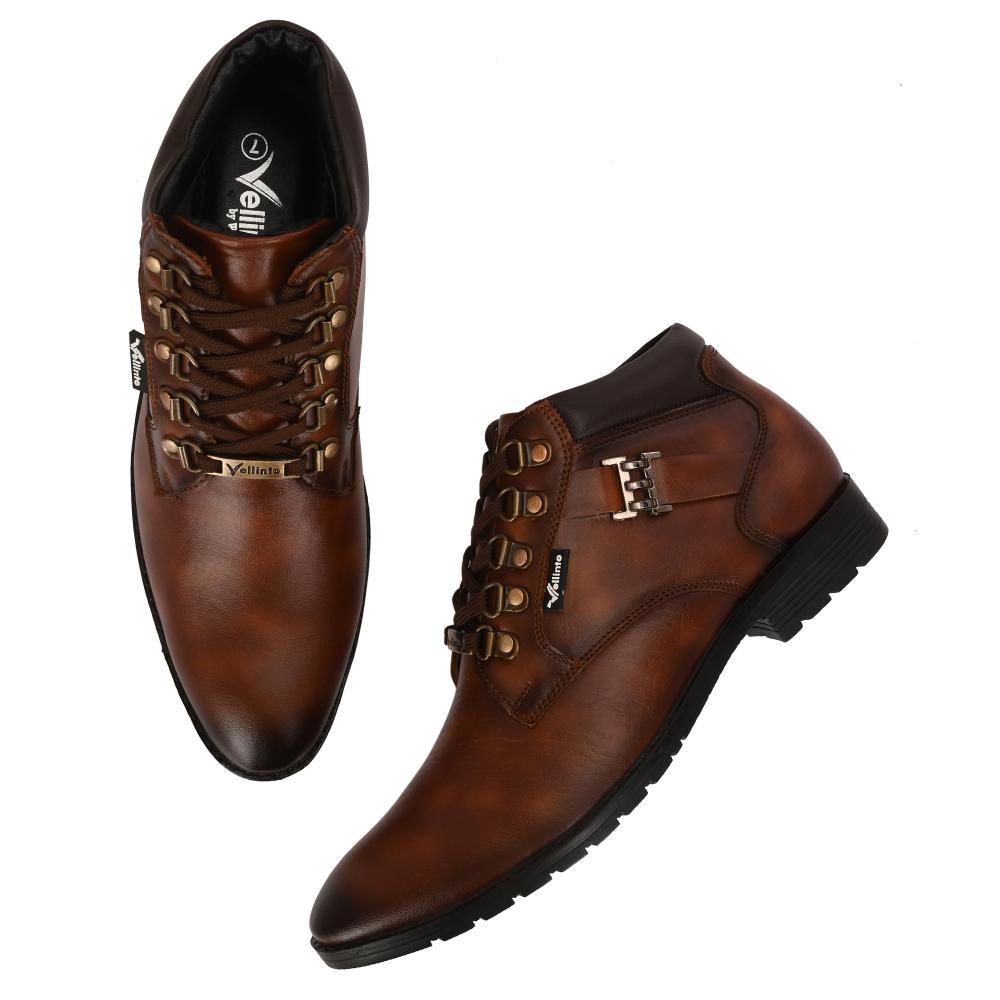 Vellinto MILAN Casual Mid-Ankle Synthetic leather Boots For Men
