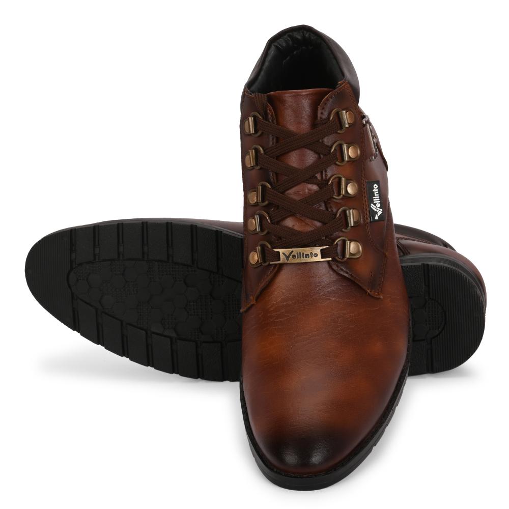 Vellinto MILAN Casual Mid-Ankle Synthetic leather Boots For Men