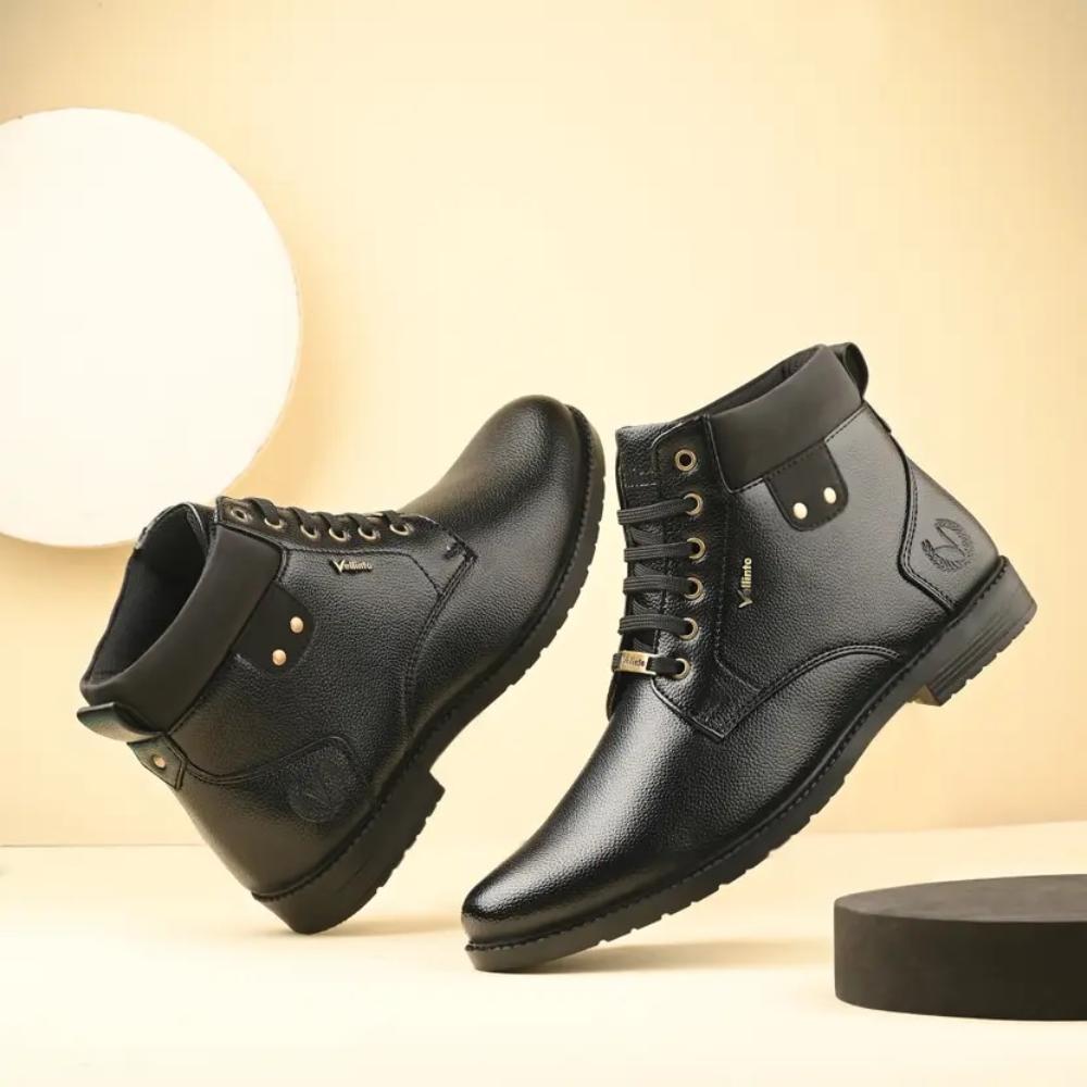 Vellinto DELIGHT Casual Boots For Men ll Synthetic Leather Boots