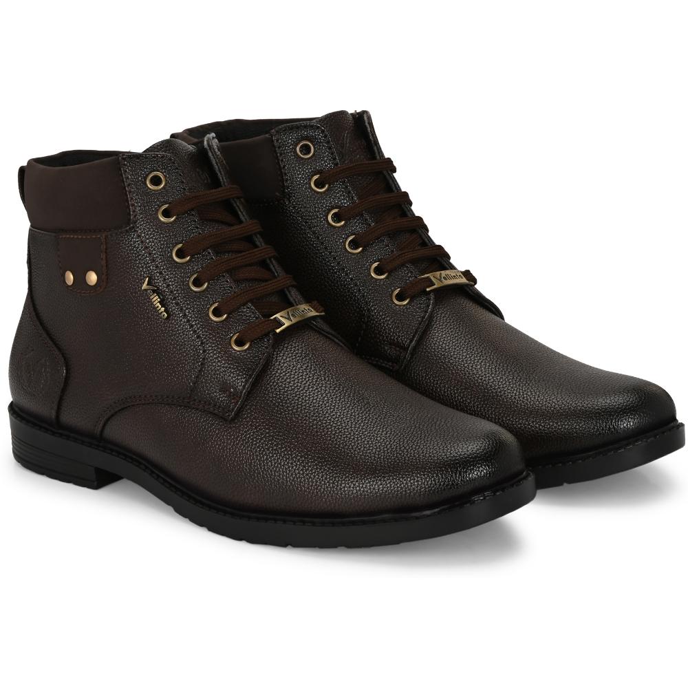 Vellinto DELIGHT Casual Boots For Men ll Synthetic Leather Boots