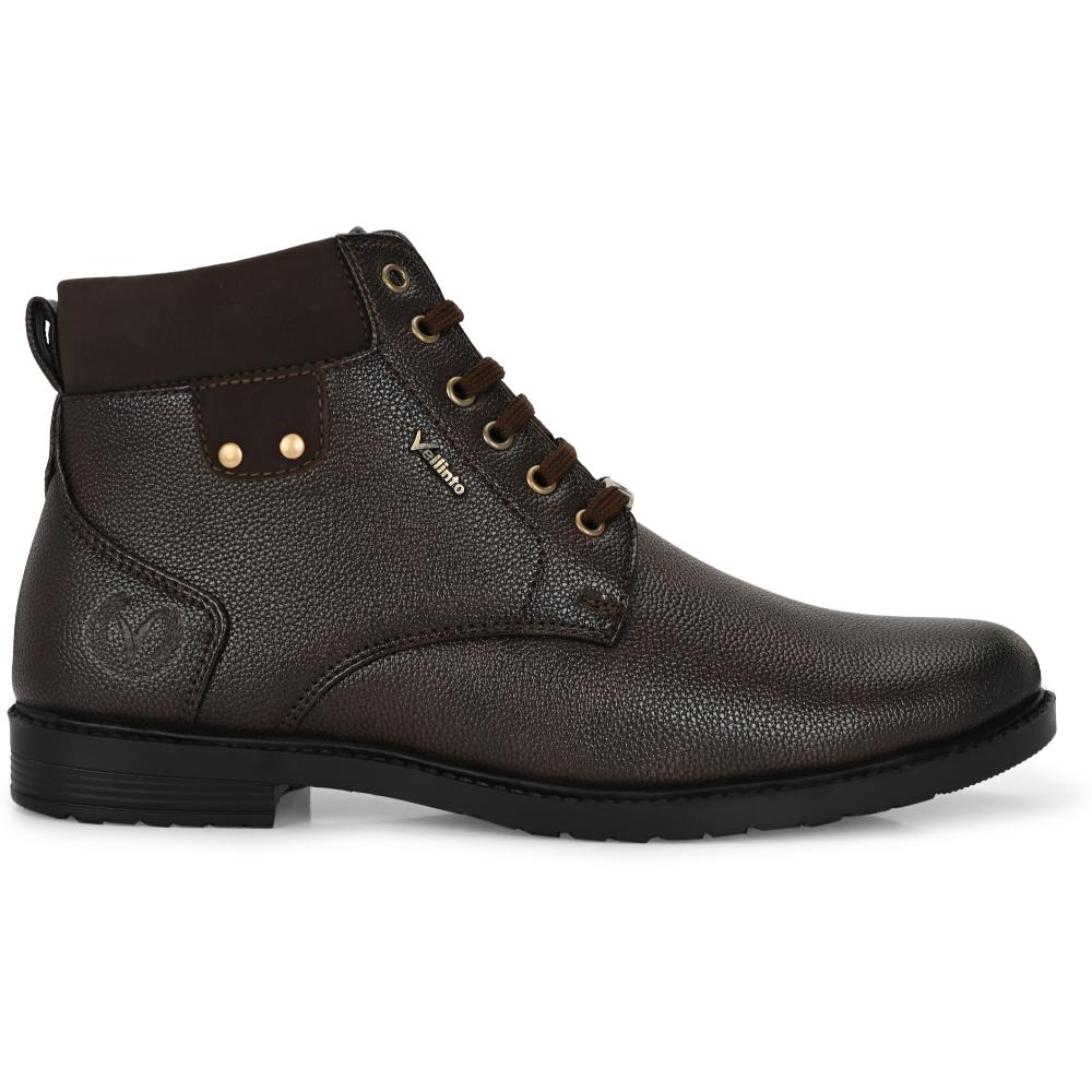 Vellinto DELIGHT Casual Boots For Men ll Synthetic Leather Boots