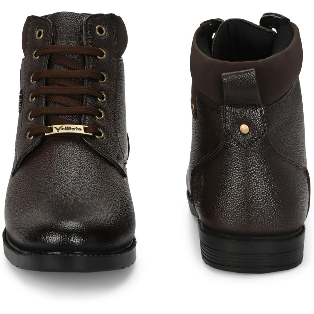 Vellinto DELIGHT Casual Boots For Men ll Synthetic Leather Boots