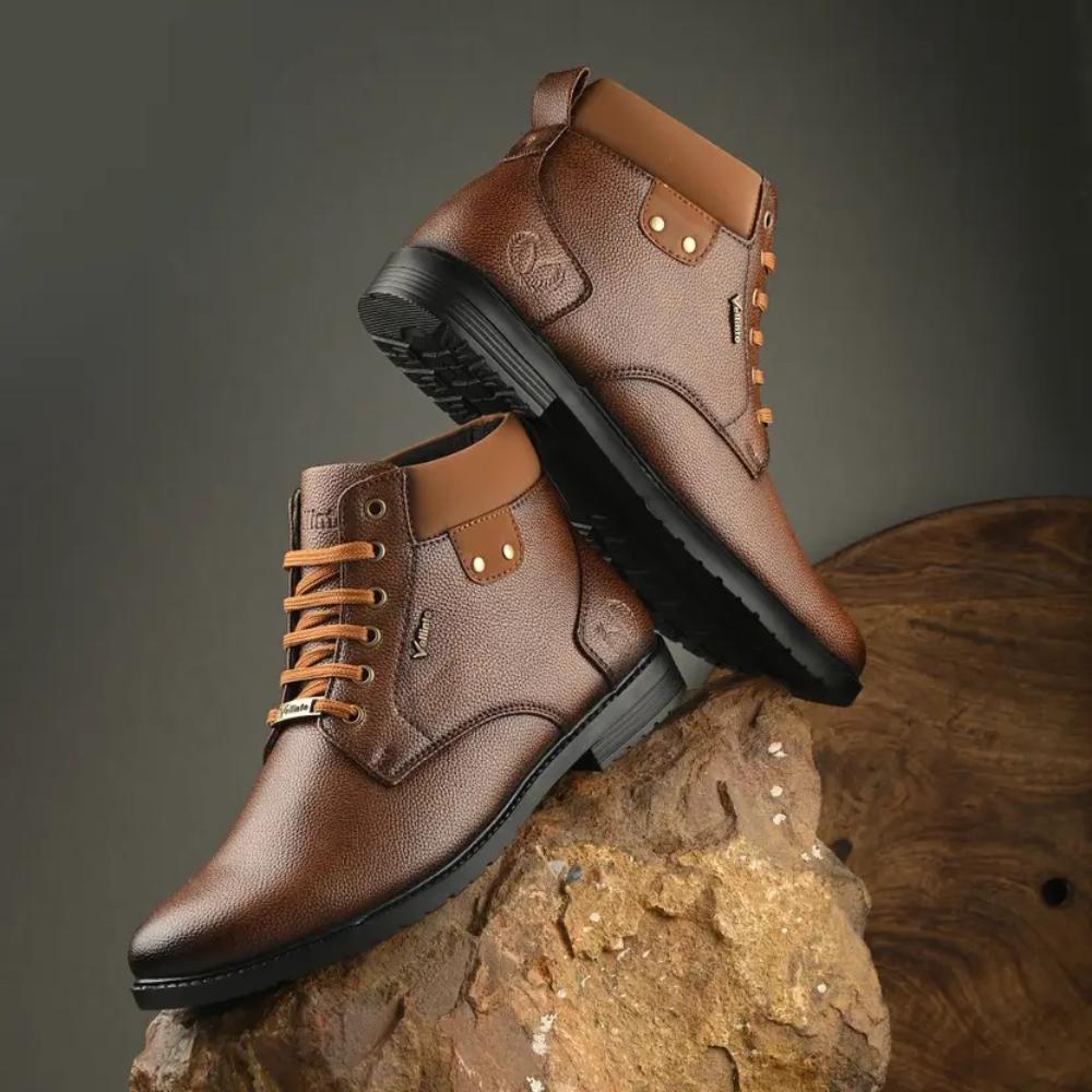 Vellinto DELIGHT Casual Boots For Men ll Synthetic Leather Boots