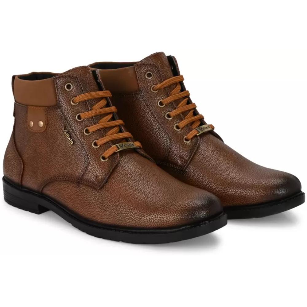 Vellinto DELIGHT Casual Boots For Men ll Synthetic Leather Boots