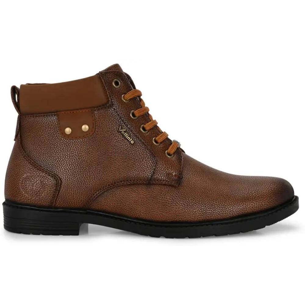 Vellinto DELIGHT Casual Boots For Men ll Synthetic Leather Boots