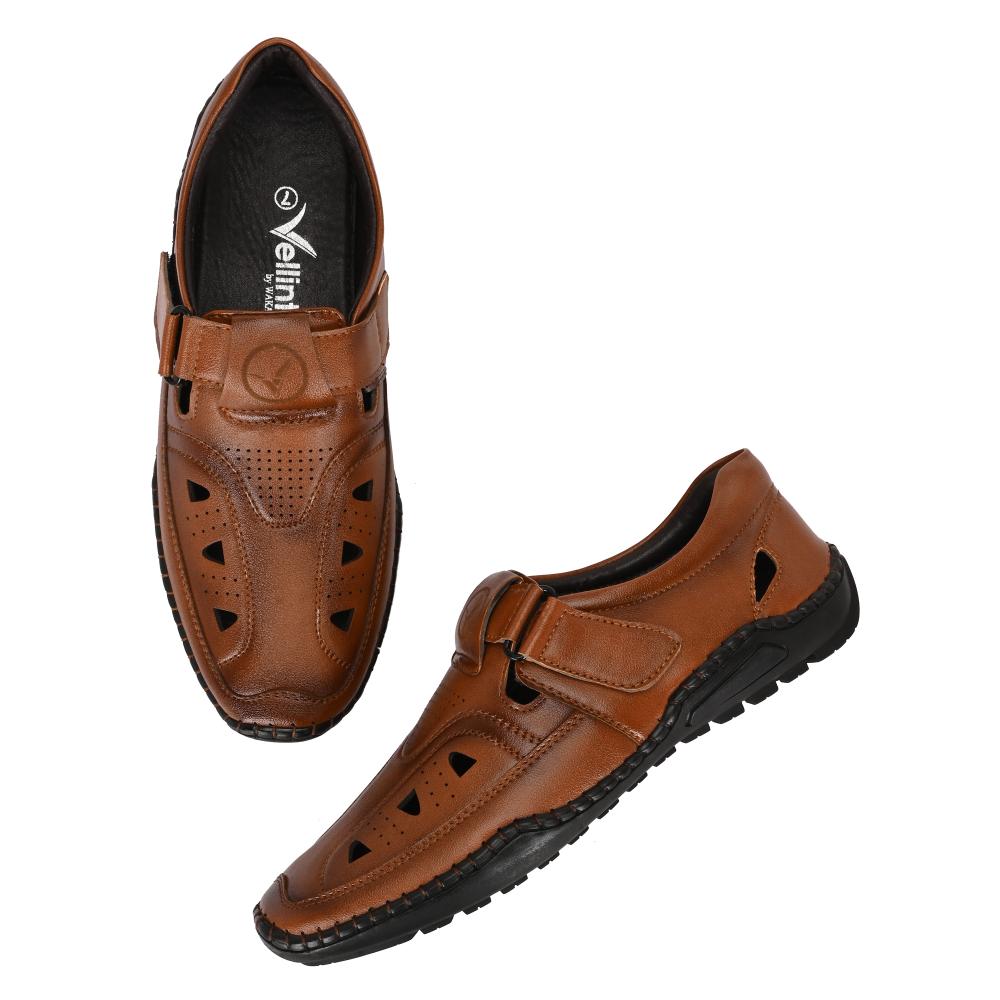 Vellinto SYMSON Latest Ethnic Sandals For Men ll Vellinto Casual/Formal/Roman Sandals For Men