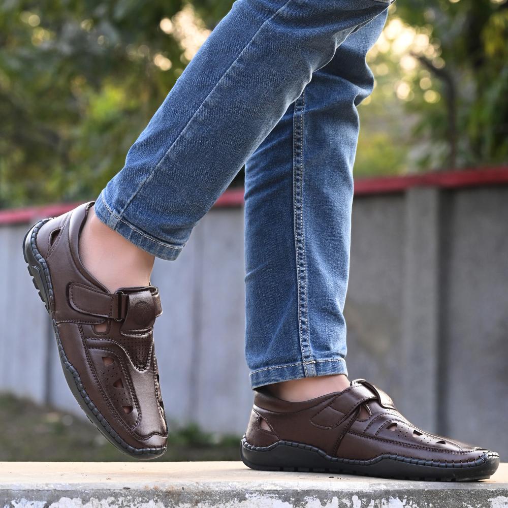 Vellinto SYMSON Latest Ethnic Sandals For Men ll Vellinto Casual/Formal/Roman Sandals For Men