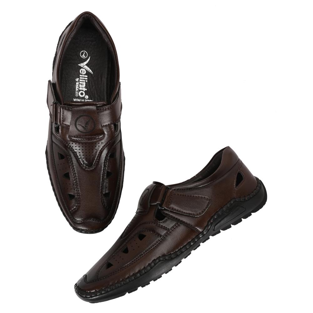 Vellinto SYMSON Latest Ethnic Sandals For Men ll Vellinto Casual/Formal/Roman Sandals For Men