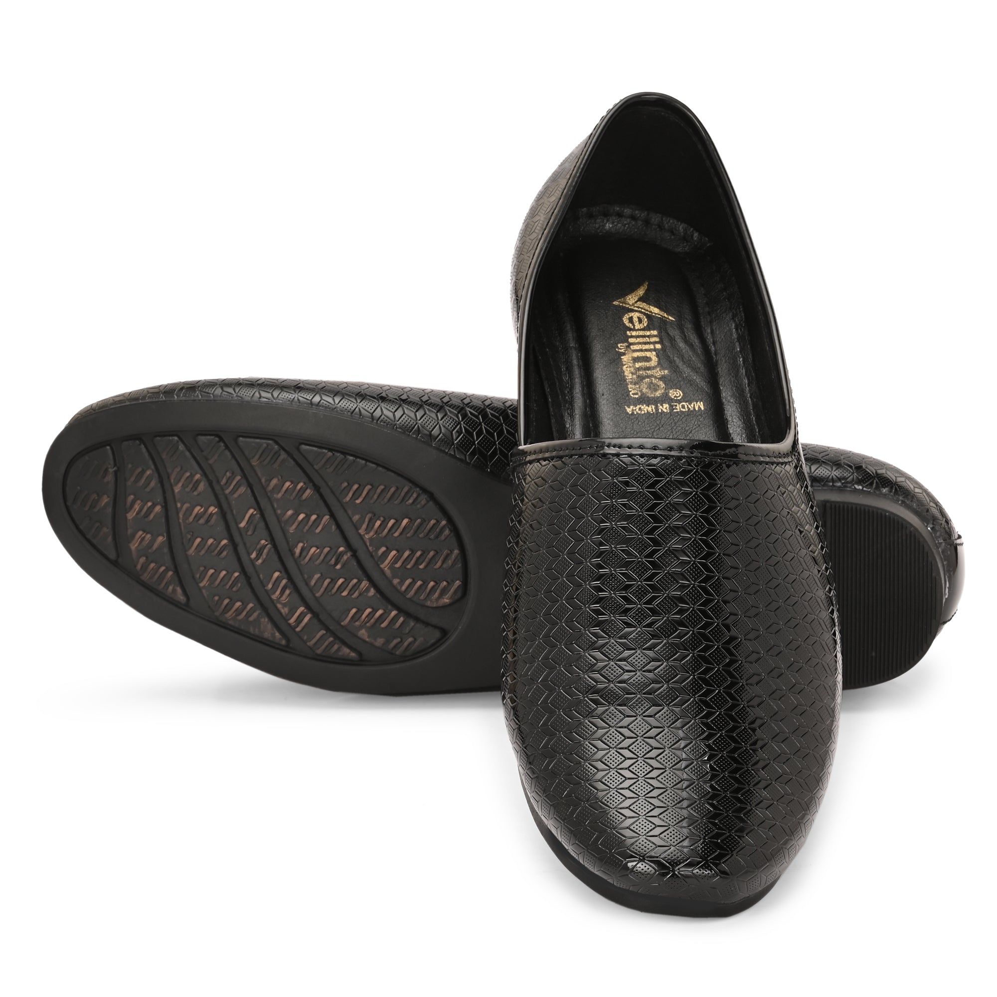 Vellinto VELOS Ethnic Patent Shoes For Men ll Naagra/Juttis/ Mojaris