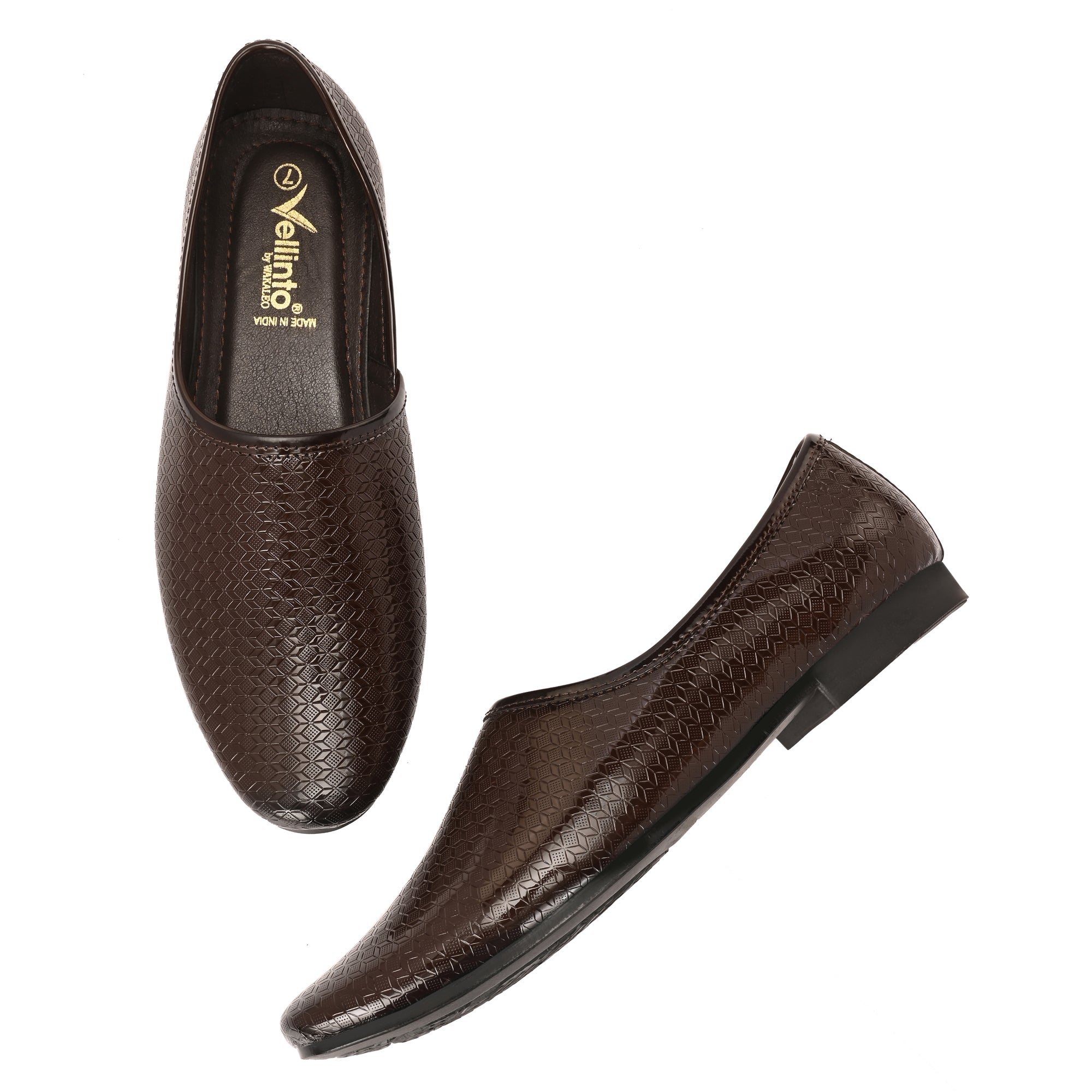 Vellinto VELOS Ethnic Patent Shoes For Men ll Naagra/Juttis/ Mojaris