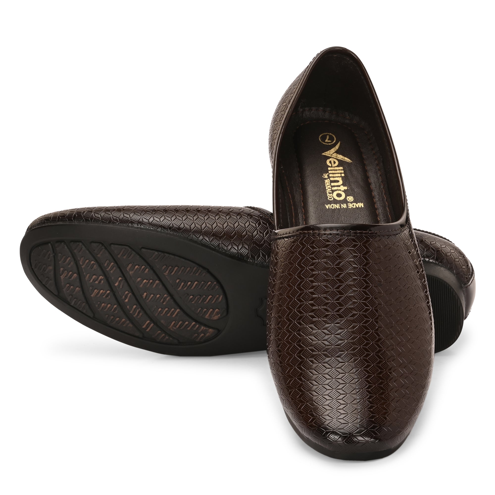 Vellinto VELOS Ethnic Patent Shoes For Men ll Naagra/Juttis/ Mojaris