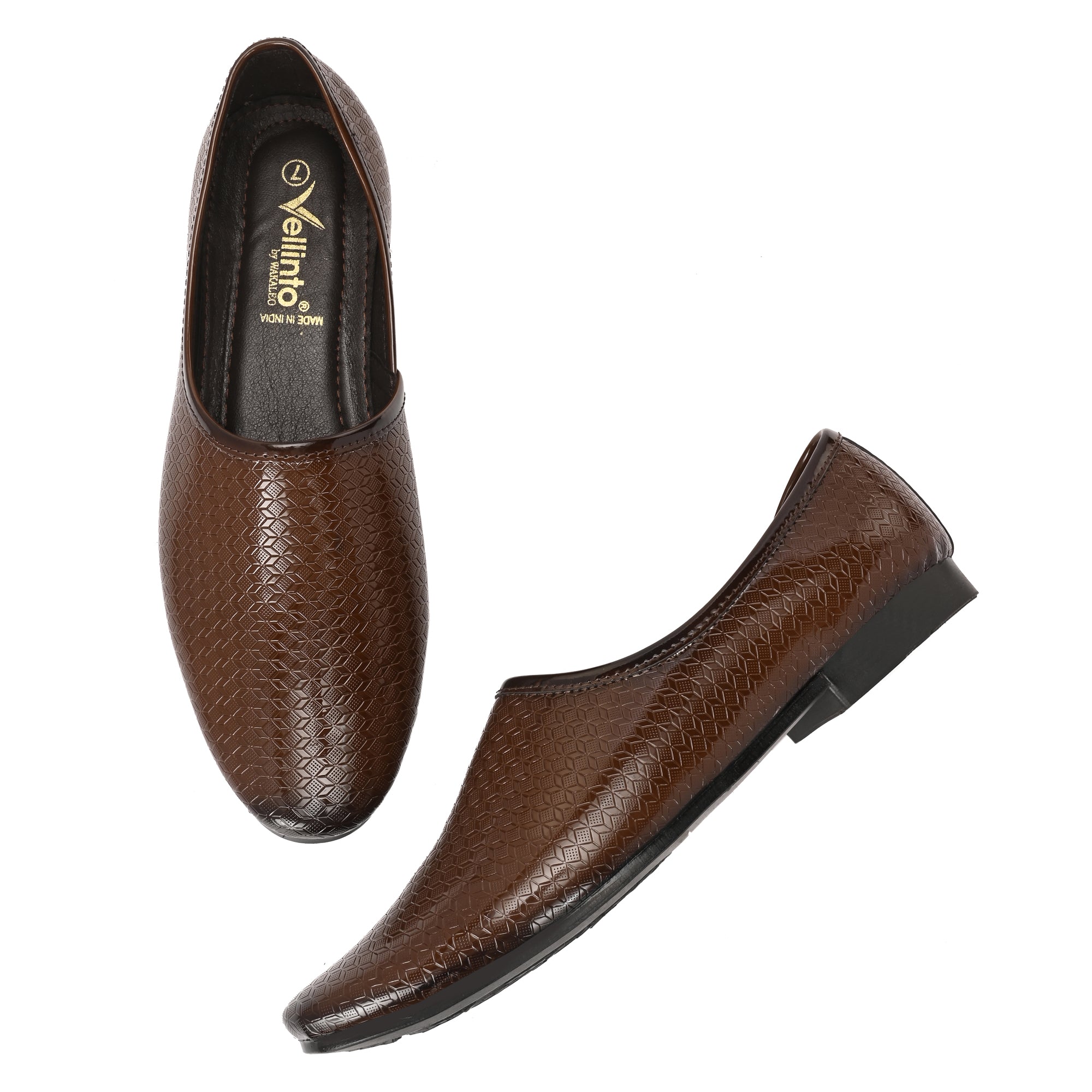 Vellinto VELOS Ethnic Patent Shoes For Men ll Naagra/Juttis/ Mojaris
