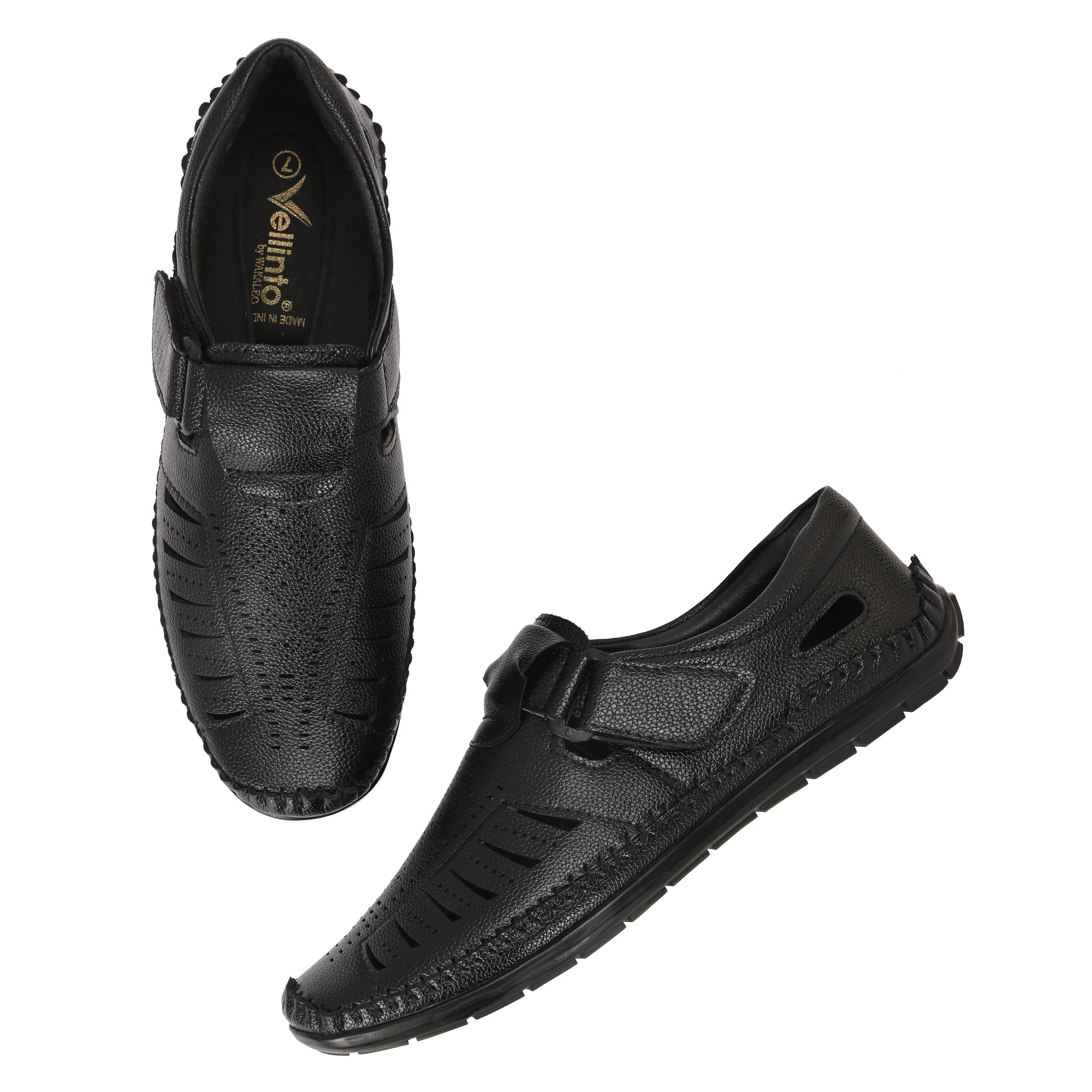 Vellinto GREYHOUND Ethnic Roman sandal II Synthetic Leather Sandals For Men